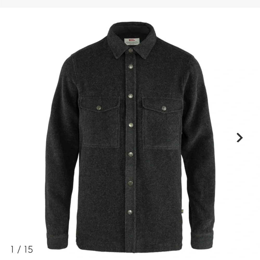 Fjallraven mens small Canada wool shirt jacket. Grey. - Picture 1 of 7